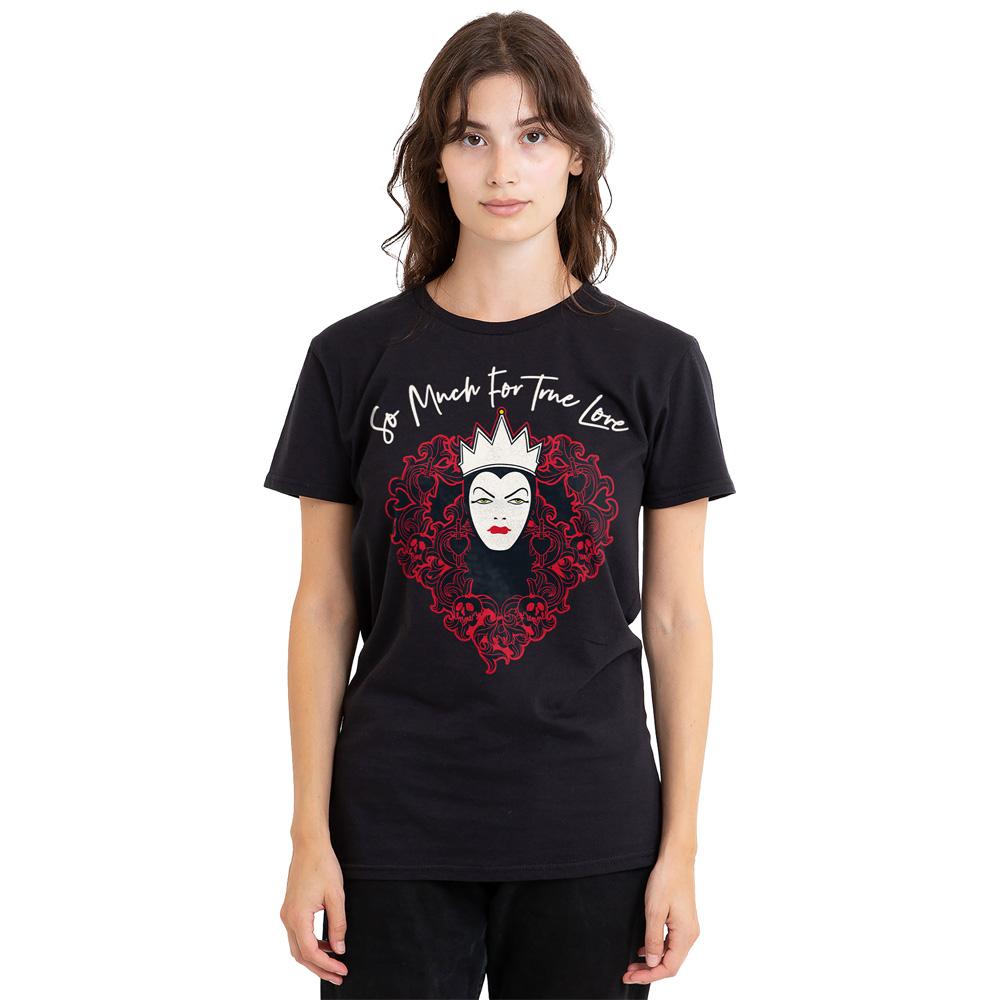 Black - Side - Disney Villains Unisex Adult True Love Evil Queen Valentine`s Day T-Shirt