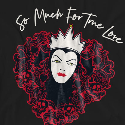 Black - Pack Shot - Disney Villains Unisex Adult True Love Evil Queen Valentine`s Day T-Shirt