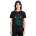 Black - Side - Star Wars Unisex Adult Darth Vader Distressed T-Shirt
