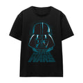 Black - Front - Star Wars Unisex Adult Darth Vader Distressed T-Shirt