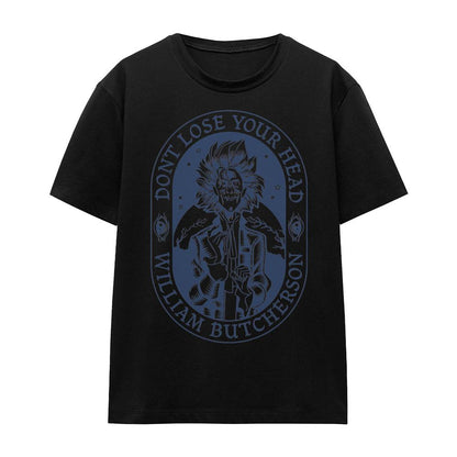 Black - Front - Hocus Pocus Unisex Adult Don´t Lose Your Head Billy Butcherson T-Shirt