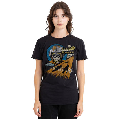 Black - Side - Star Wars Unisex Adult Mos Espa Anakin Skywalker T-Shirt