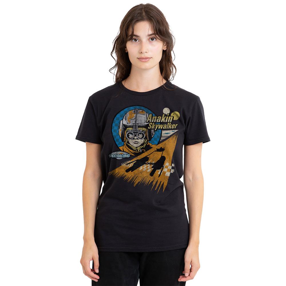 Black - Side - Star Wars Unisex Adult Mos Espa Anakin Skywalker T-Shirt