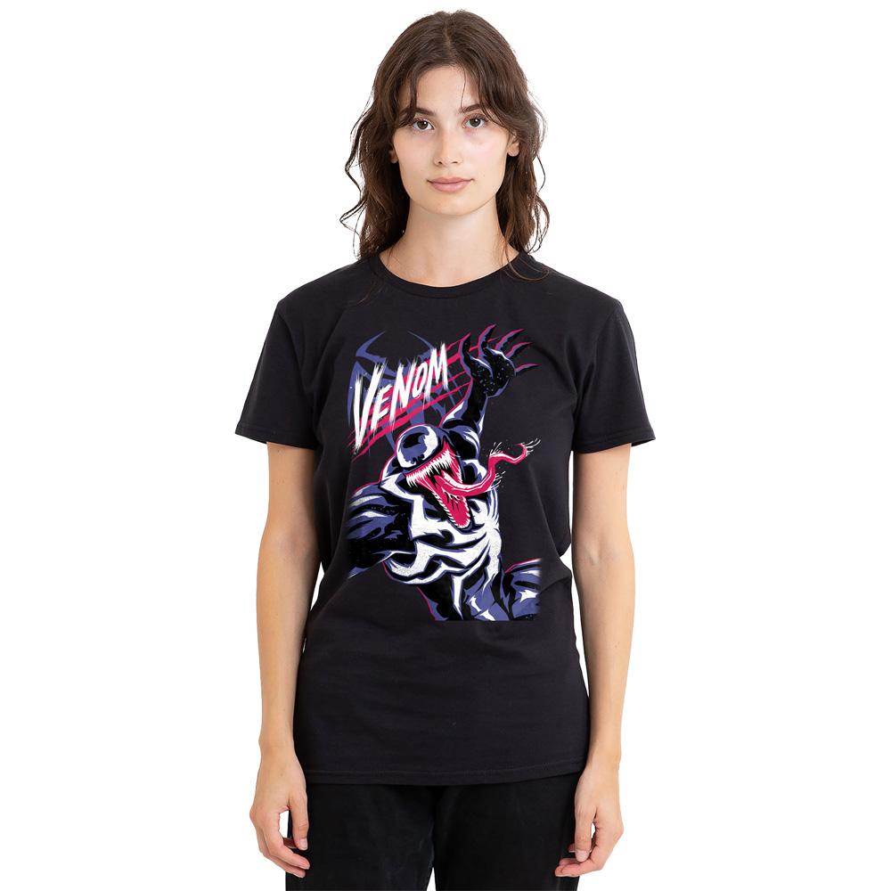 Black - Side - Spider-Man 2 Unisex Adult Gamerverse Venom T-Shirt