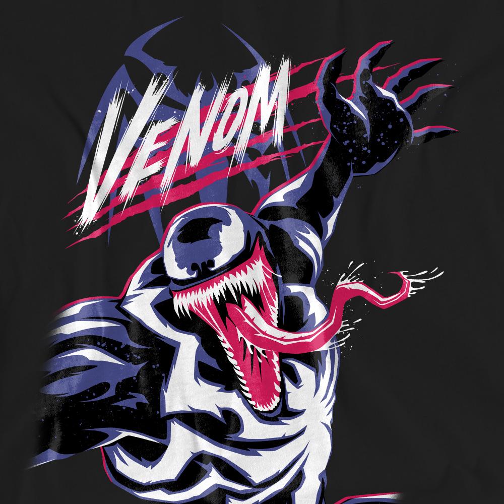 Black - Pack Shot - Spider-Man 2 Unisex Adult Gamerverse Venom T-Shirt