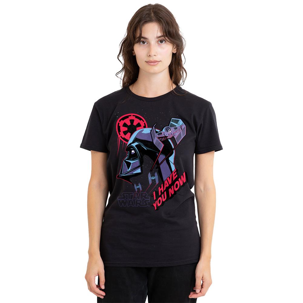 Black - Side - Star Wars Unisex Adult I Have You Now T-Shirt