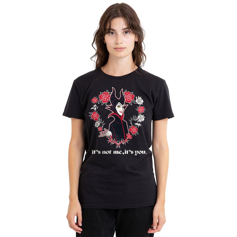 Black - Side - Disney Villains Unisex Adult It´s Not Me, It´s You Maleficent Valentine`s Day T-Shirt