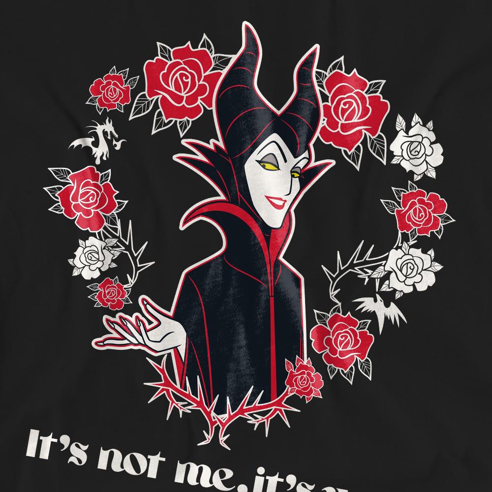 Black - Pack Shot - Disney Villains Unisex Adult It´s Not Me, It´s You Maleficent Valentine`s Day T-Shirt