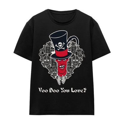 Black - Front - Disney Villains Unisex Adult Voo Doo You Love? Dr Facilier Valentine`s Day T-Shirt