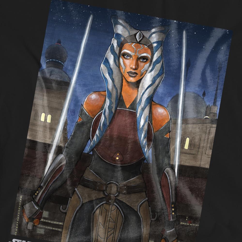 Black - Pack Shot - Ahsoka Unisex Adult Heroic Ahsoka T-Shirt