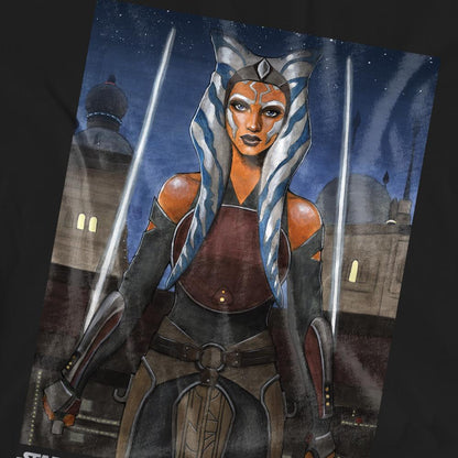 Black - Pack Shot - Ahsoka Unisex Adult Heroic Ahsoka T-Shirt