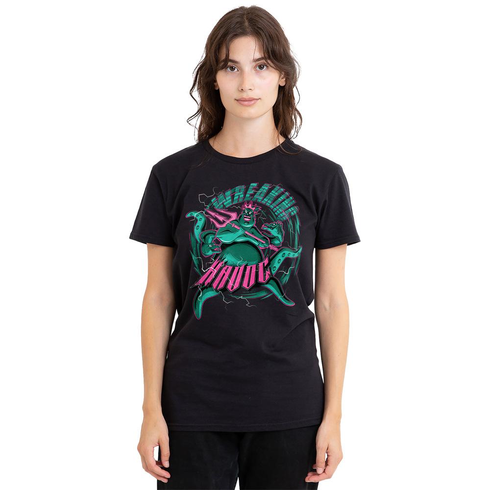 Black - Side - Disney Villains Unisex Adult Wreaking Havoc Ursula T-Shirt