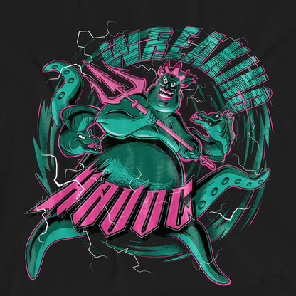 Black - Pack Shot - Disney Villains Unisex Adult Wreaking Havoc Ursula T-Shirt
