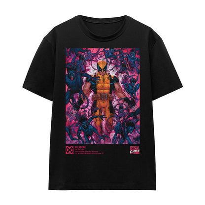 Black - Front - Marvel Unisex Adult X-Men Wolverine Nightcrawler T-Shirt