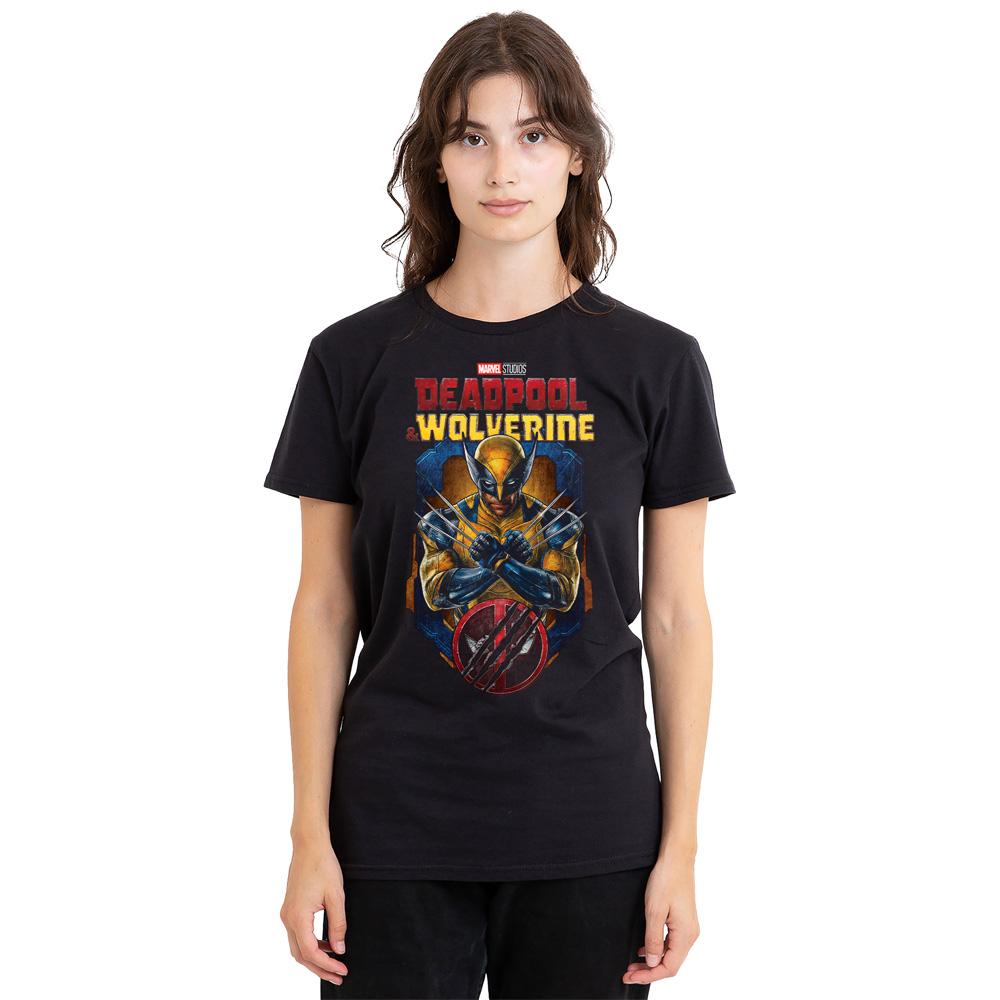 Black - Lifestyle - Deadpool & Wolverine Unisex Adult Wolverine Torn T-Shirt