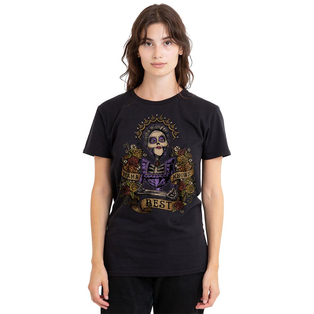 Black - Side - Coco Unisex Adult Mama Knows Best Imelda T-Shirt