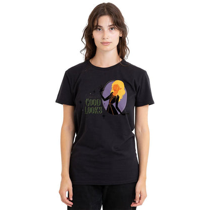 Black - Back - Hocus Pocus Unisex Adult Sarah Is Cursed With Good Looks T-Shirt