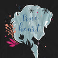 Black - Pack Shot - Frozen Unisex Adult True At Heart Elsa Silhouette T-Shirt