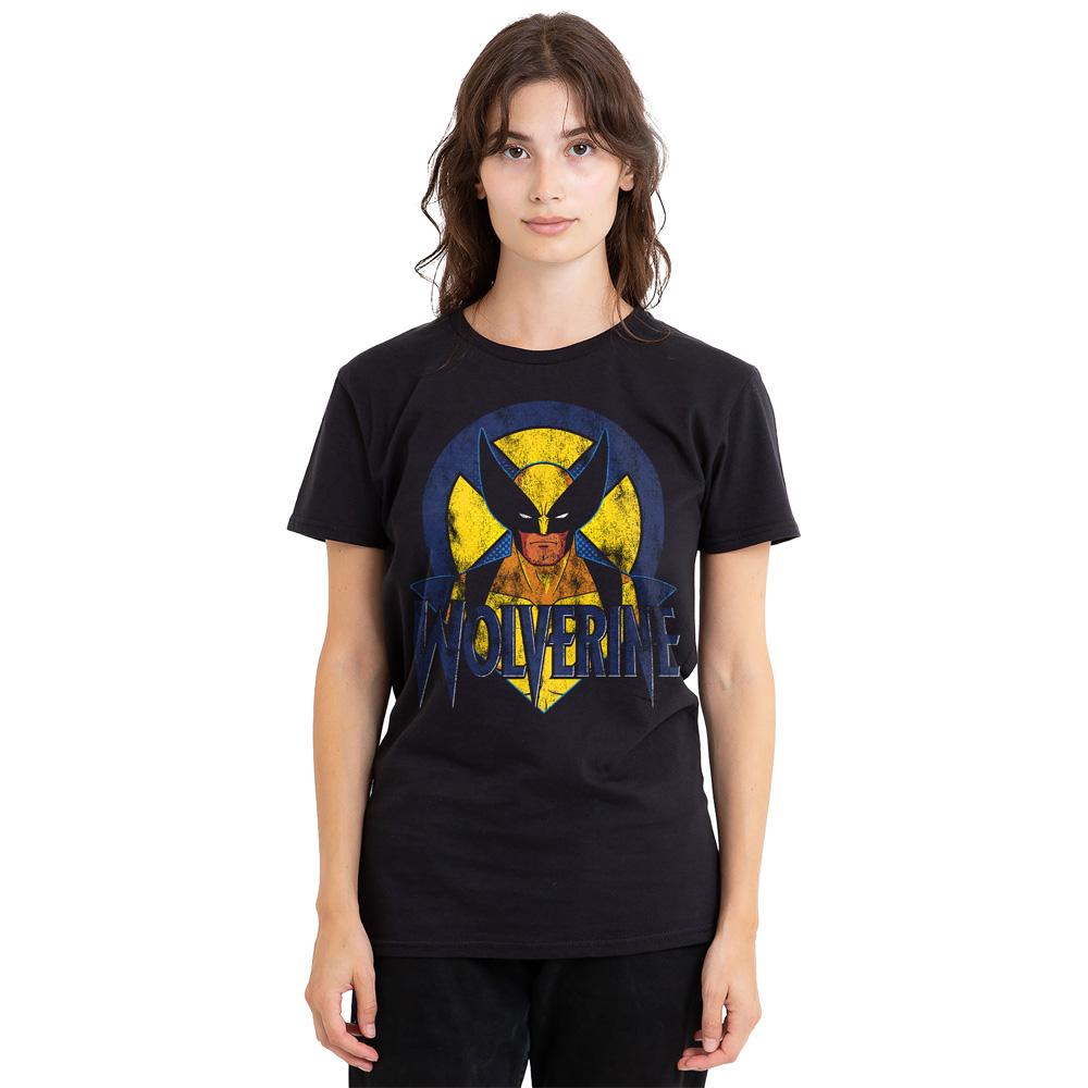 Black - Lifestyle - Marvel Unisex Adult X-Men Wolverine Retro T-Shirt