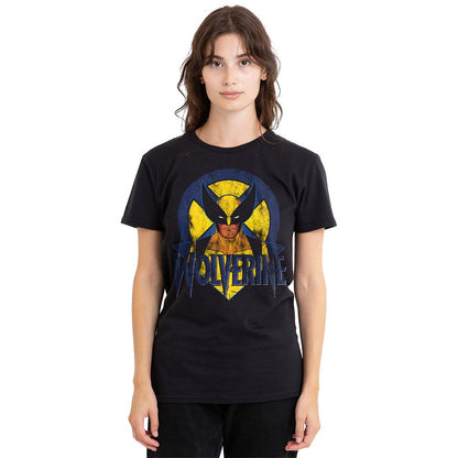 Black - Lifestyle - Marvel Unisex Adult X-Men Wolverine Retro T-Shirt
