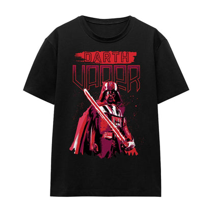 Black - Front - Star Wars Unisex Adult Darth Vader Painted T-Shirt