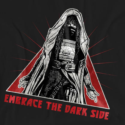 Black - Pack Shot - Star Wars: The Acolyte Unisex Adult Embrace The Dark Side Of The Force T-Shirt
