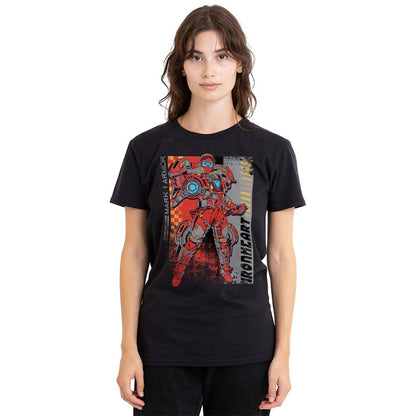 Black - Side - Black Panther: Wakanda Forever Unisex Adult Ironheart Mark 1 Armor T-Shirt