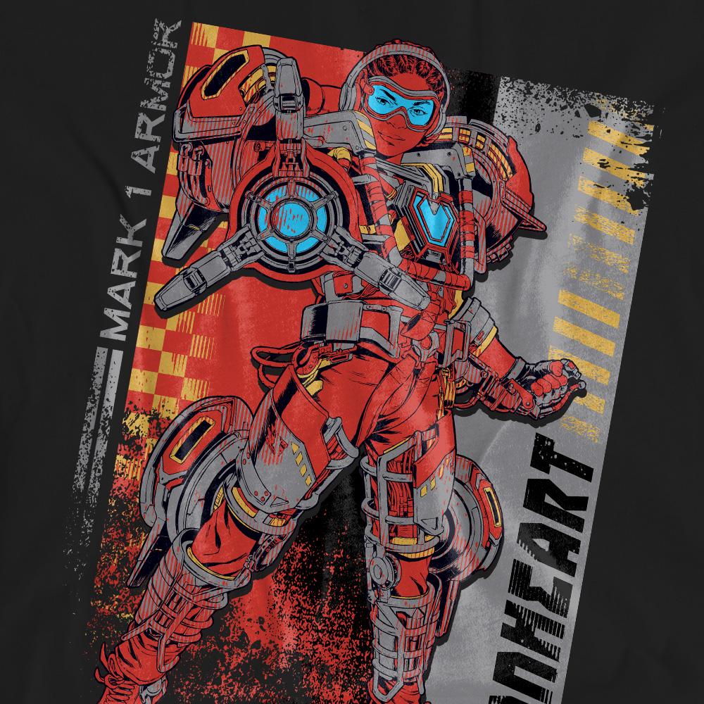 Black - Pack Shot - Black Panther: Wakanda Forever Unisex Adult Ironheart Mark 1 Armor T-Shirt