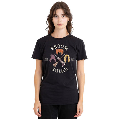 Black - Side - Hocus Pocus Unisex Adult Broom Squad Sanderson Sisters T-Shirt