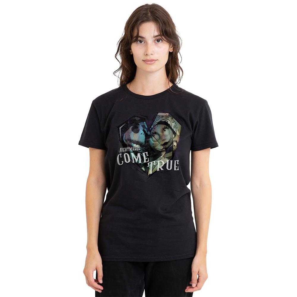 Black - Side - The Nightmare Before Christmas Unisex Adult Nightmares Come True T-Shirt