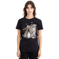 Black - Side - Frozen Unisex Adult Snow Bros Kristoff Sven T-Shirt
