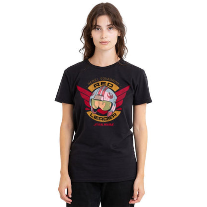 Black - Side - Star Wars Unisex Adult Red Leader T-Shirt