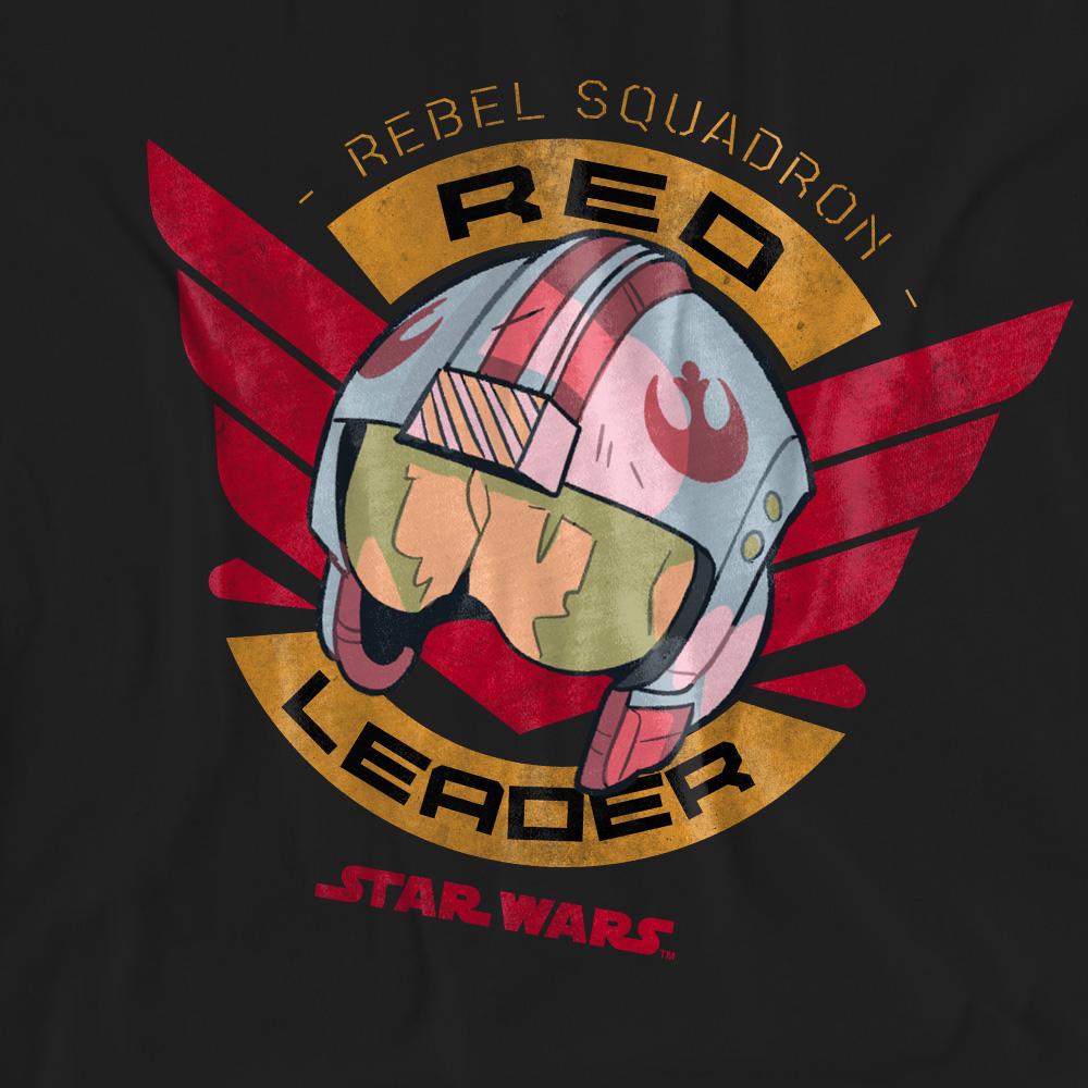 Black - Pack Shot - Star Wars Unisex Adult Red Leader T-Shirt