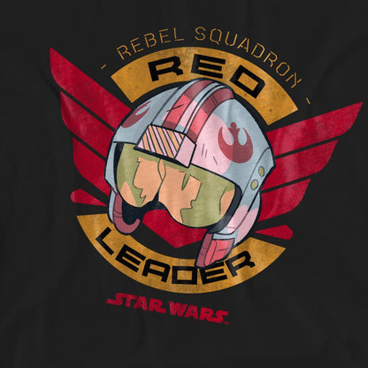 Black - Pack Shot - Star Wars Unisex Adult Red Leader T-Shirt