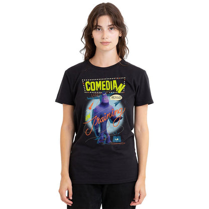 Black - Side - Monsters at Work Unisex Adult Comedian In Training Tylor T-Shirt