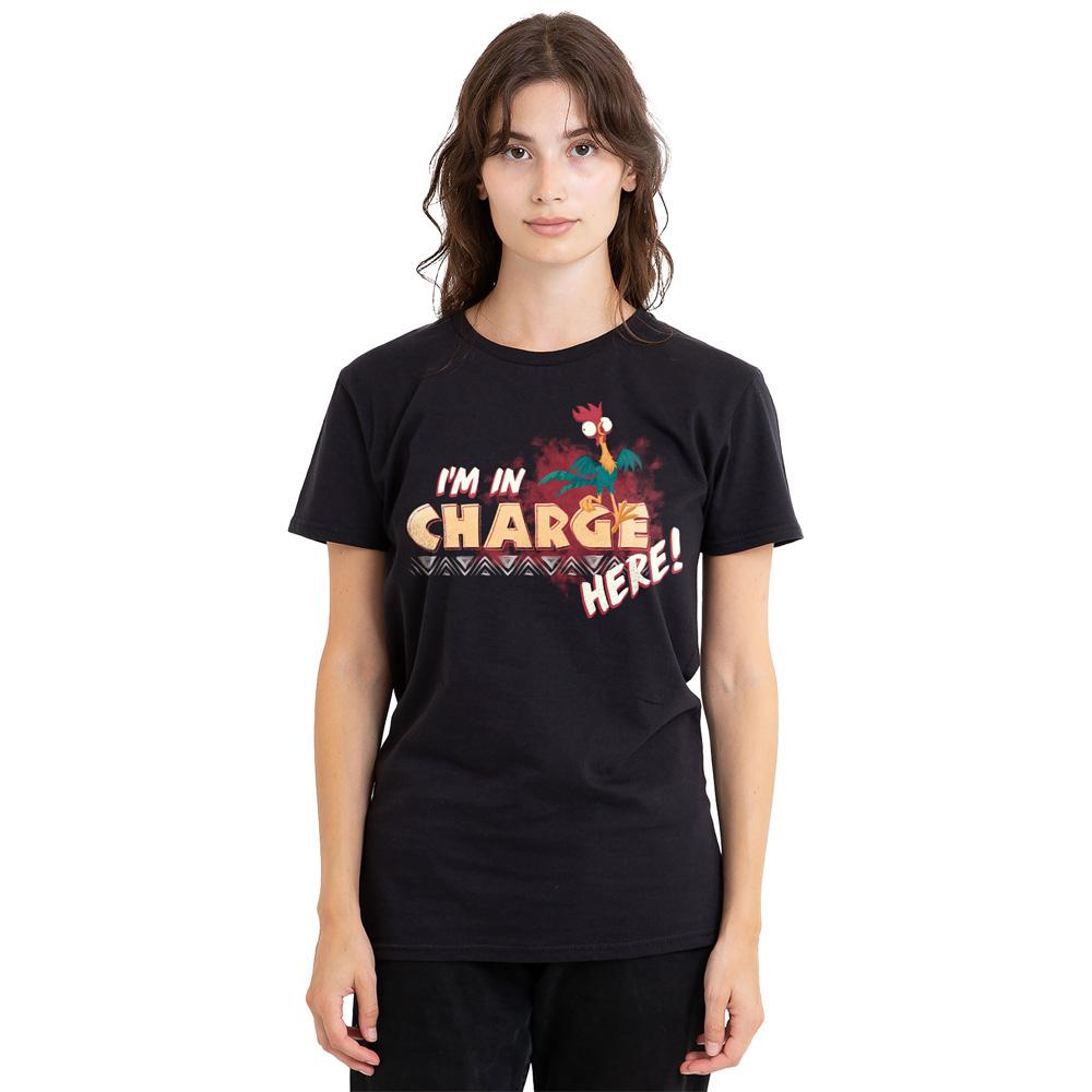 Black - Side - Moana Unisex Adult I´m In Charge T-Shirt