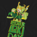 Black - Pack Shot - Loki Unisex Adult Loki Day St Patricks Day T-Shirt