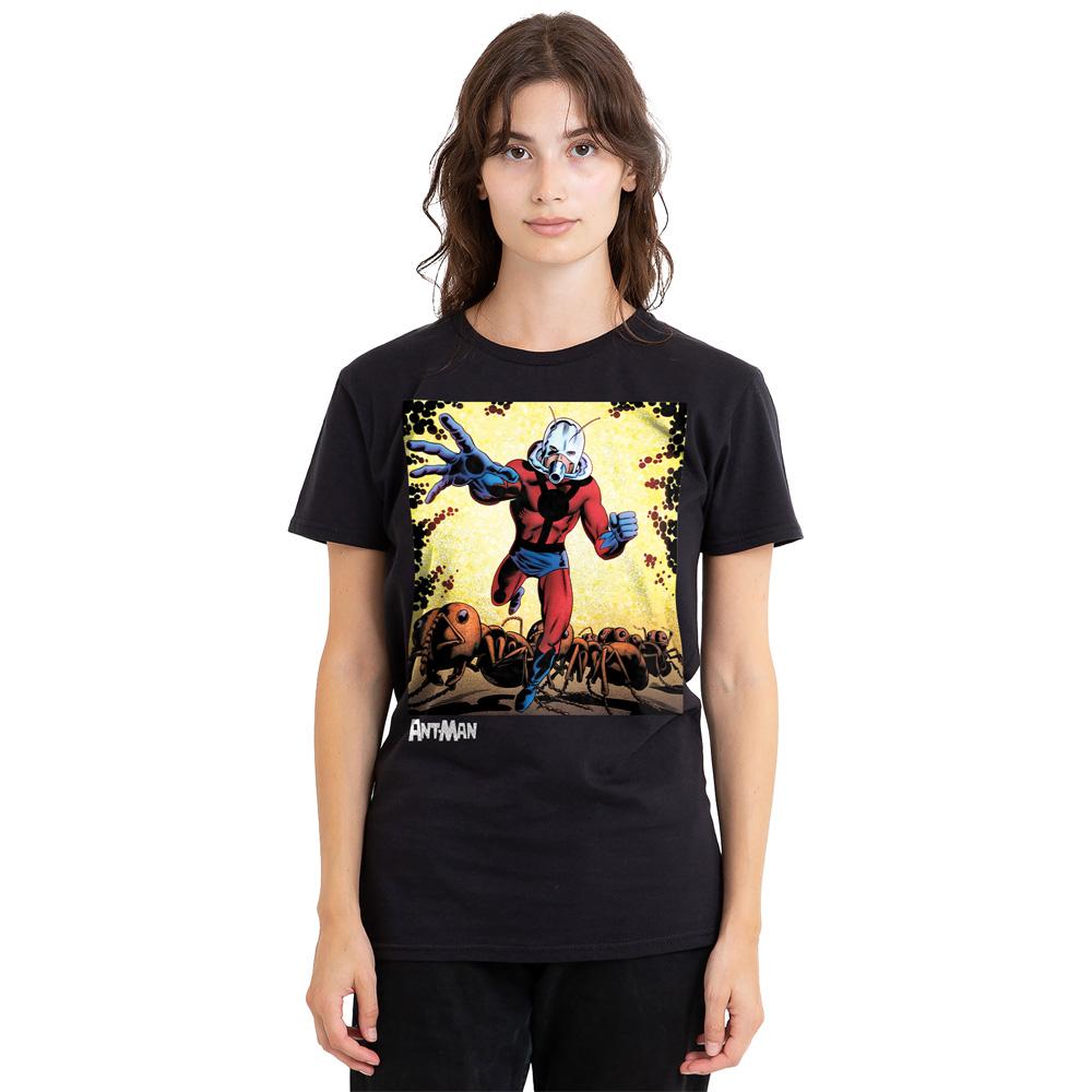 Black - Side - Ant-Man And The Wasp: Quantumania Unisex Adult Crackle T-Shirt