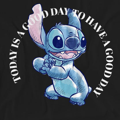 Black - Pack Shot - Lilo & Stitch Unisex Adult Good Day T-Shirt