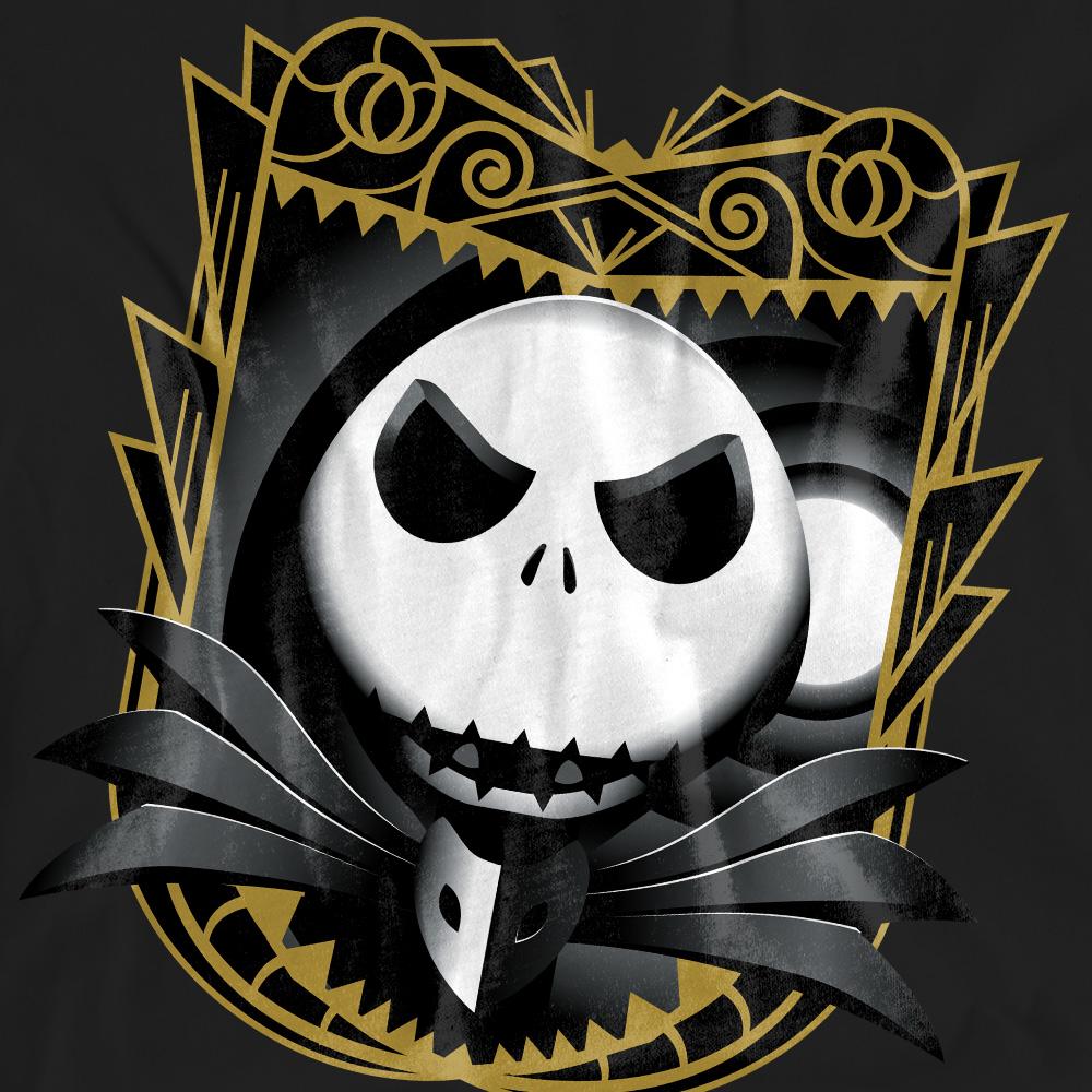 Black - Pack Shot - The Nightmare Before Christmas Unisex Adult Jack Skellington Shaded T-Shirt