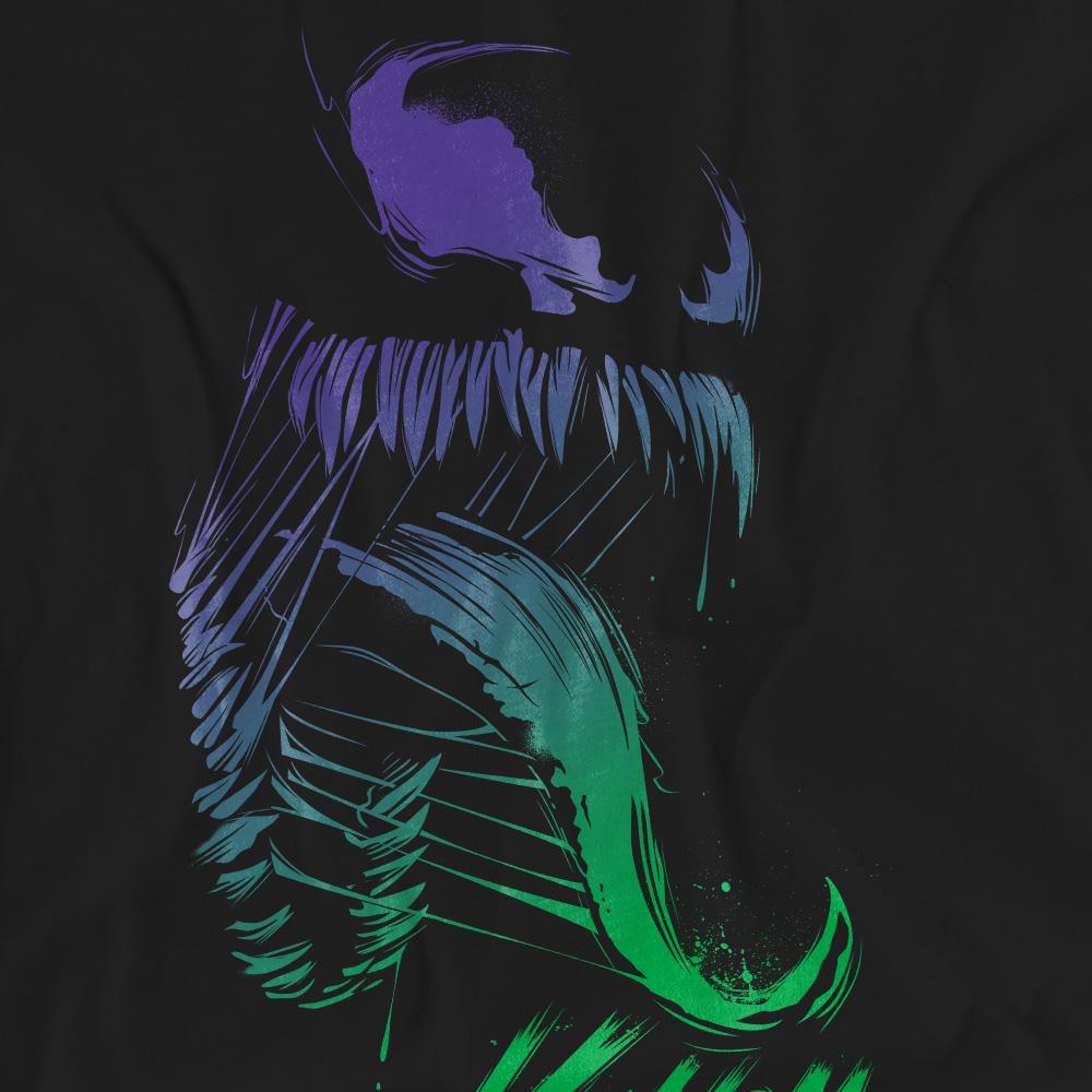 Black - Pack Shot - Spider-Man 2 Unisex Adult Gamerverse Venom Gradient T-Shirt