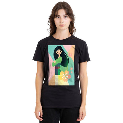 Black - Side - Mulan Unisex Adult Sketch T-Shirt