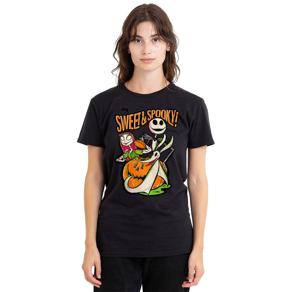 Black - Side - The Nightmare Before Christmas Unisex Adult Scary T-Shirt