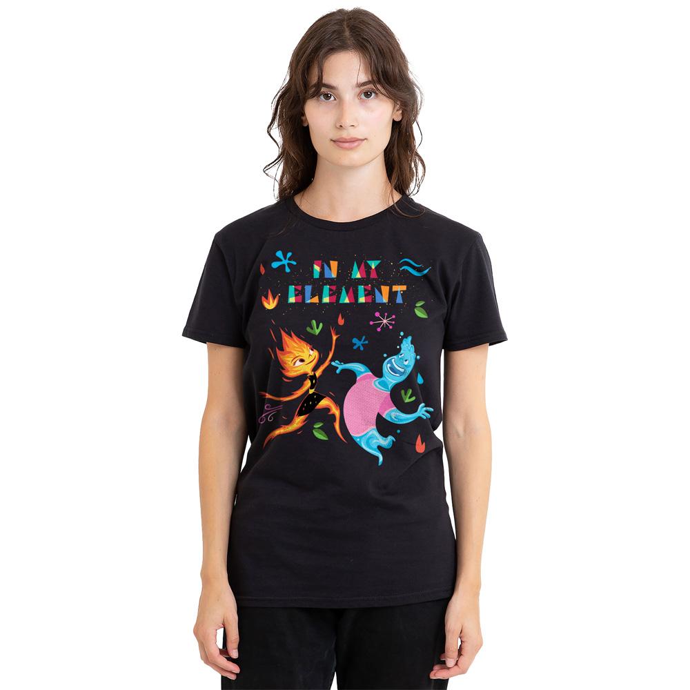 Black - Side - Elemental Unisex Adult In My Element Ember & Wade T-Shirt