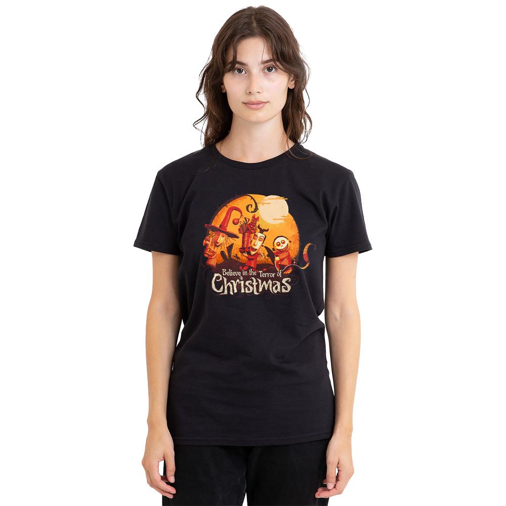 Black - Side - The Nightmare Before Christmas Unisex Adult Believe In The Terror T-Shirt