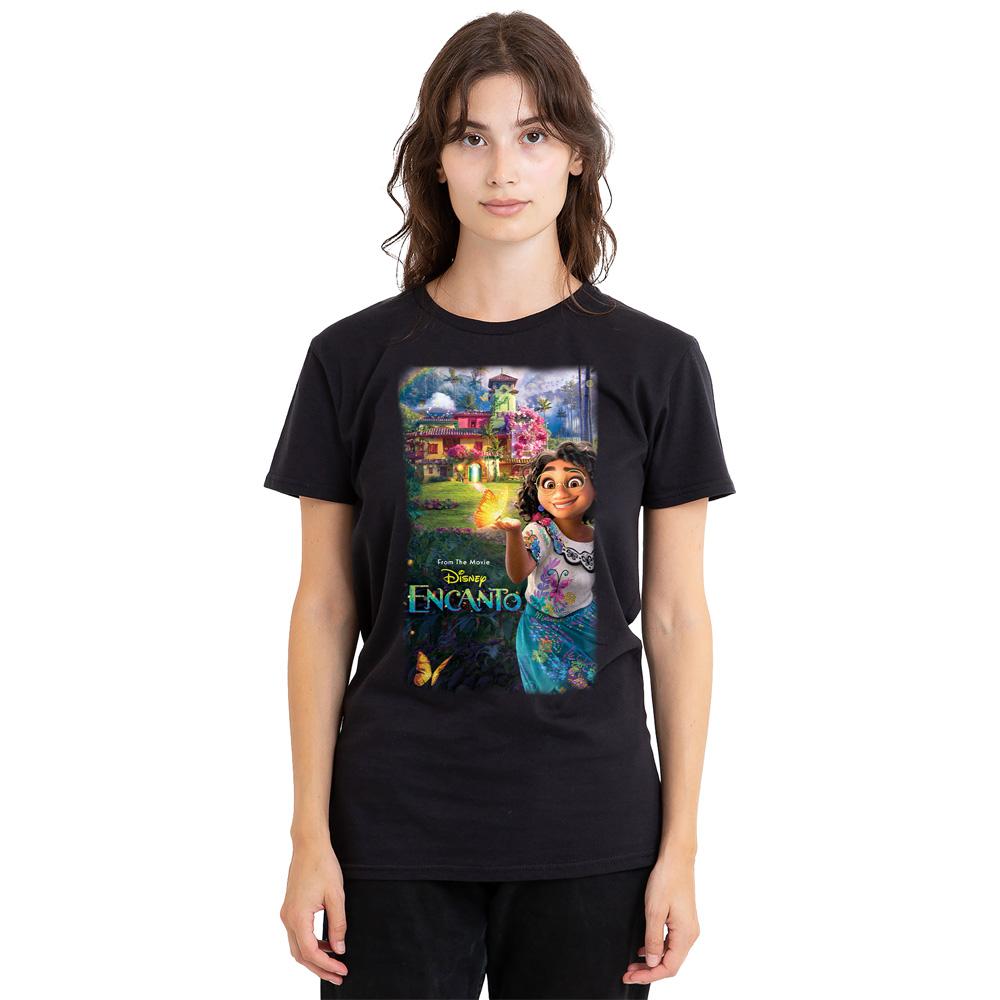 Black - Side - Encanto Unisex Adult Movie Poster T-Shirt
