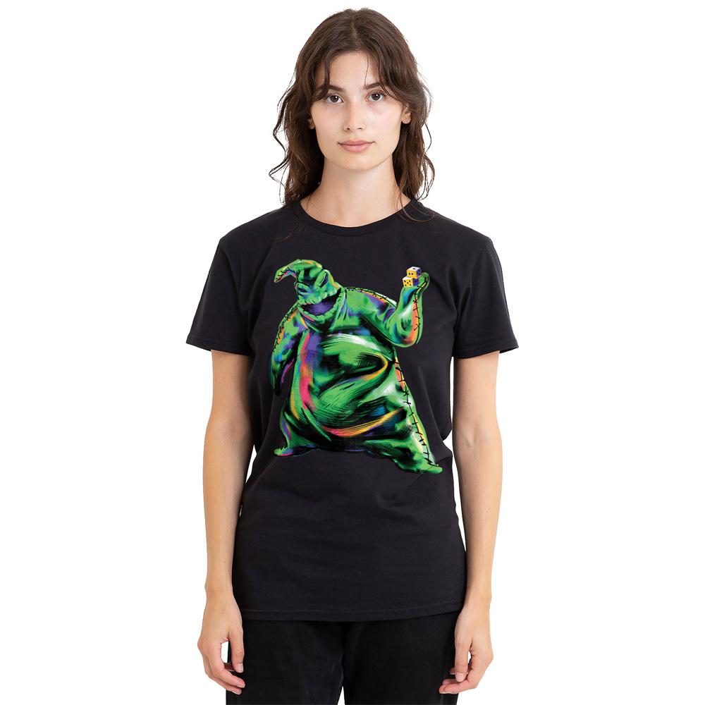 Black - Side - The Nightmare Before Christmas Unisex Adult Oogie Boogie Painted T-Shirt