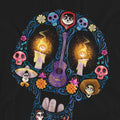 Black - Pack Shot - Coco Unisex Adult Day Of The Dead Ernesto Miguel Hector Skull T-Shirt