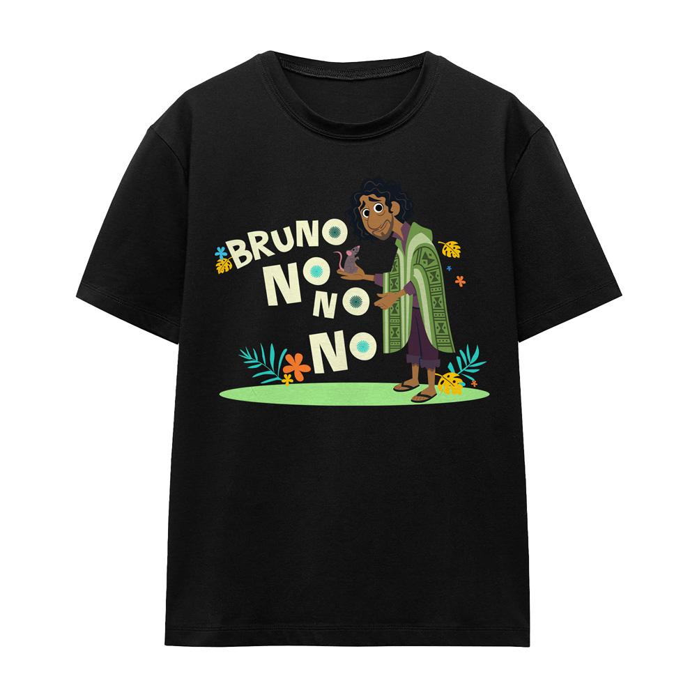 Black - Front - Encanto Unisex Adult No, No, No Bruno T-Shirt