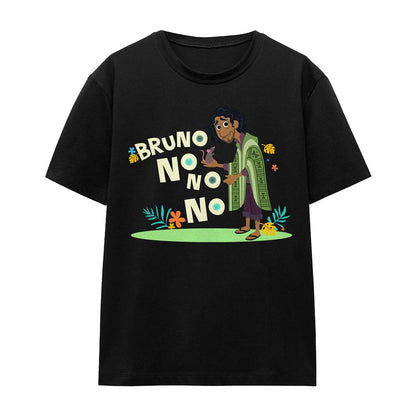 Black - Front - Encanto Unisex Adult No, No, No Bruno T-Shirt